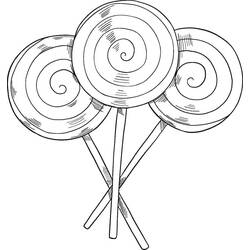 Malvorlage: Lutscher (Essen und Ernährung) #213756 - Kostenlose Malvorlagen zum Ausdrucken