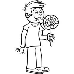 Malvorlage: Lutscher (Essen und Ernährung) #213758 - Kostenlose Malvorlagen zum Ausdrucken