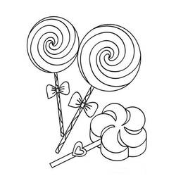 Malvorlage: Lutscher (Essen und Ernährung) #213776 - Kostenlose Malvorlagen zum Ausdrucken