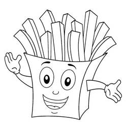 Malvorlage: Pommes Frites (Essen und Ernährung) #209092 - Kostenlose Malvorlagen zum Ausdrucken