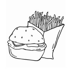 Malvorlage: Pommes Frites (Essen und Ernährung) #209098 - Kostenlose Malvorlagen zum Ausdrucken