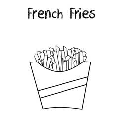 Malvorlage: Pommes Frites (Essen und Ernährung) #209101 - Kostenlose Malvorlagen zum Ausdrucken