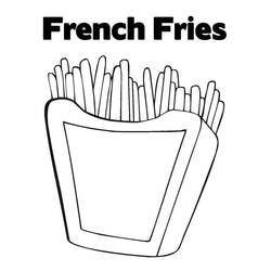 Malvorlage: Pommes Frites (Essen und Ernährung) #209108 - Kostenlose Malvorlagen zum Ausdrucken