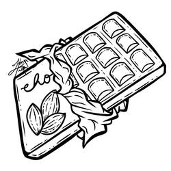 Malvorlage: Schokolade (Essen und Ernährung) #214402 - Kostenlose Malvorlagen zum Ausdrucken