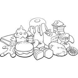 Malvorlage: Süßigkeiten (Essen und Ernährung) #190793 - Kostenlose Malvorlagen zum Ausdrucken