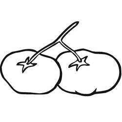 Zeichnungen zum Ausmalen: Tomate - Kostenlose Malvorlagen zum Ausdrucken