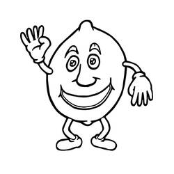 Malvorlage: Zitrone (Essen und Ernährung) #185005 - Kostenlose Malvorlagen zum Ausdrucken