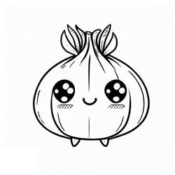 Malvorlage: Zwiebel (Essen und Ernährung) #186588 - Kostenlose Malvorlagen zum Ausdrucken