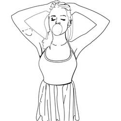 Malvorlage: Mädchen (Familie und Freunde) #180932 - Kostenlose Malvorlagen zum Ausdrucken