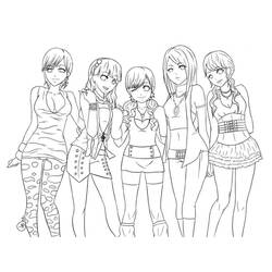 Malvorlage: Mädchen (Familie und Freunde) #180933 - Kostenlose Malvorlagen zum Ausdrucken