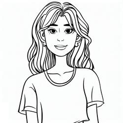 Malvorlage: Teenager-Mädchen (Familie und Freunde) #194500 - Kostenlose Malvorlagen zum Ausdrucken