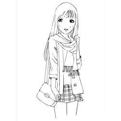 Malvorlage: Teenager-Mädchen (Familie und Freunde) #194504 - Kostenlose Malvorlagen zum Ausdrucken