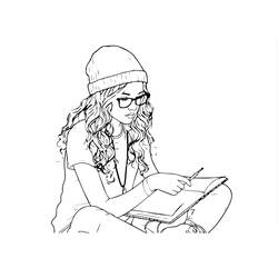 Malvorlage: Teenager-Mädchen (Familie und Freunde) #194507 - Kostenlose Malvorlagen zum Ausdrucken