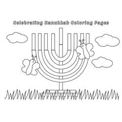 Malvorlage: Chanukka (Feiertage und Feiern) #181046 - Kostenlose Malvorlagen zum Ausdrucken