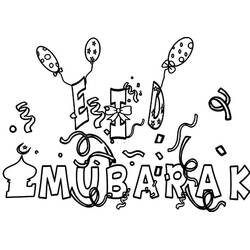 Malvorlage: Eid Mubarak (Feiertage und Feiern) #194340 - Kostenlose Malvorlagen zum Ausdrucken