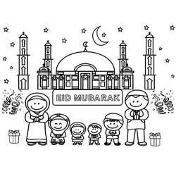 Malvorlage: Eid Mubarak (Feiertage und Feiern) #194349 - Kostenlose Malvorlagen zum Ausdrucken