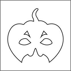 Malvorlage: Halloween Maske (Feiertage und Feiern) #216460 - Kostenlose Malvorlagen zum Ausdrucken