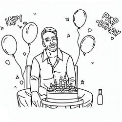 Malvorlage: Papas Geburtstag (Feiertage und Feiern) #189993 - Kostenlose Malvorlagen zum Ausdrucken