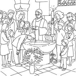 Malvorlage: Taufe (Feiertage und Feiern) #57673 - Kostenlose Malvorlagen zum Ausdrucken