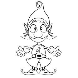 Malvorlage: Weihnachtself (Feiertage und Feiern) #190318 - Kostenlose Malvorlagen zum Ausdrucken