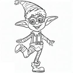 Malvorlage: Weihnachtself (Feiertage und Feiern) #190336 - Kostenlose Malvorlagen zum Ausdrucken