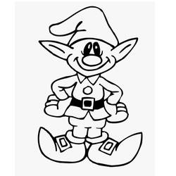 Malvorlage: Weihnachtself (Feiertage und Feiern) #190337 - Kostenlose Malvorlagen zum Ausdrucken