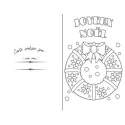 Malvorlage: Weihnachtskarte (Feiertage und Feiern) #216949 - Kostenlose Malvorlagen zum Ausdrucken