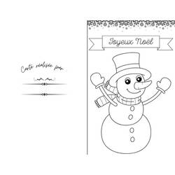 Malvorlage: Weihnachtskarte (Feiertage und Feiern) #216950 - Kostenlose Malvorlagen zum Ausdrucken