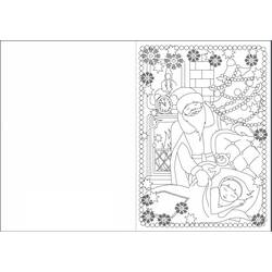 Malvorlage: Weihnachtskarte (Feiertage und Feiern) #216955 - Kostenlose Malvorlagen zum Ausdrucken