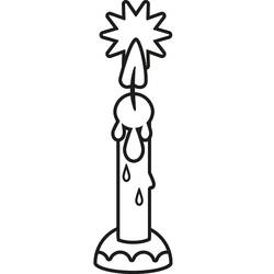 Malvorlage: Weihnachtskerze (Feiertage und Feiern) #199563 - Kostenlose Malvorlagen zum Ausdrucken