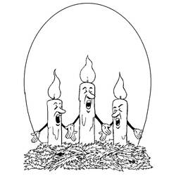 Malvorlage: Weihnachtskerze (Feiertage und Feiern) #199564 - Kostenlose Malvorlagen zum Ausdrucken