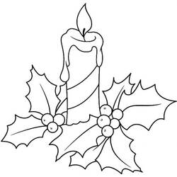 Malvorlage: Weihnachtskerze (Feiertage und Feiern) #199573 - Kostenlose Malvorlagen zum Ausdrucken