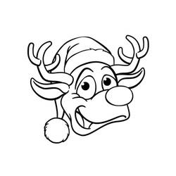 Malvorlage: Weihnachtsrentier (Feiertage und Feiern) #215762 - Kostenlose Malvorlagen zum Ausdrucken