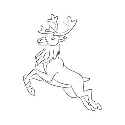 Malvorlage: Weihnachtsrentier (Feiertage und Feiern) #215776 - Kostenlose Malvorlagen zum Ausdrucken