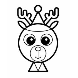 Malvorlage: Weihnachtsrentier (Feiertage und Feiern) #215799 - Kostenlose Malvorlagen zum Ausdrucken