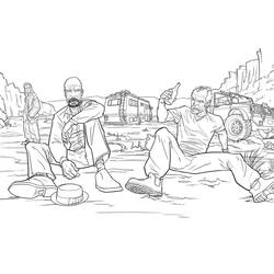 Zeichnungen zum Ausmalen: Breaking Bad - Kostenlose Malvorlagen zum Ausdrucken