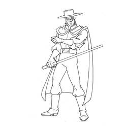 Malvorlage: Zorro (Filme und TV-Serien) #200511 - Kostenlose Malvorlagen zum Ausdrucken
