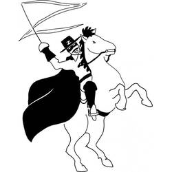 Malvorlage: Zorro (Filme und TV-Serien) #200523 - Kostenlose Malvorlagen zum Ausdrucken