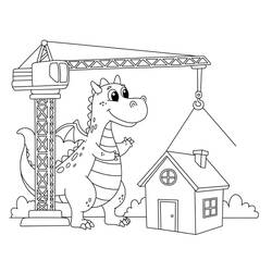 Malvorlage: Baustelle (Gebäude und Architektur) #220859 - Kostenlose Malvorlagen zum Ausdrucken