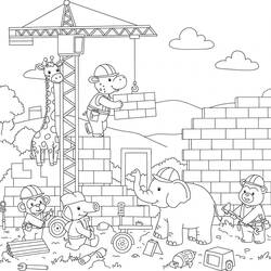 Malvorlage: Baustelle (Gebäude und Architektur) #220880 - Kostenlose Malvorlagen zum Ausdrucken