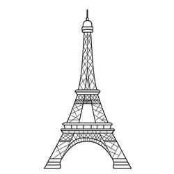 Malvorlage: Eiffelturm (Gebäude und Architektur) #219100 - Kostenlose Malvorlagen zum Ausdrucken
