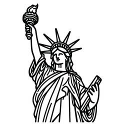 Malvorlage: Freiheitsstatue (Gebäude und Architektur) #218905 - Kostenlose Malvorlagen zum Ausdrucken