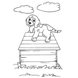 Malvorlage: Hundehütte (Gebäude und Architektur) #62424 - Kostenlose Malvorlagen zum Ausdrucken