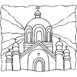 Malvorlage: Kirche (Gebäude und Architektur) #64333 - Kostenlose Malvorlagen zum Ausdrucken