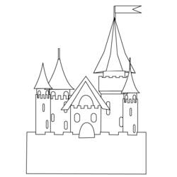 Malvorlage: Schloss (Gebäude und Architektur) #62099 - Kostenlose Malvorlagen zum Ausdrucken