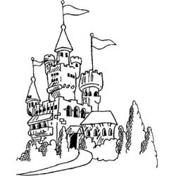 Malvorlage: Schloss (Gebäude und Architektur) #62154 - Kostenlose Malvorlagen zum Ausdrucken