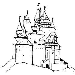 Malvorlage: Schloss (Gebäude und Architektur) #62324 - Kostenlose Malvorlagen zum Ausdrucken