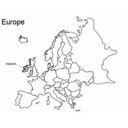 Malvorlage: Karte von Europa (Geographie und Orte) #179889 - Kostenlose Malvorlagen zum Ausdrucken