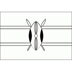 Zeichnungen zum Ausmalen: Kenia - Kostenlose Malvorlagen zum Ausdrucken