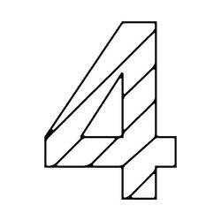 Malvorlage: Nummer 4 (Lernen und Bildung) #221356 - Kostenlose Malvorlagen zum Ausdrucken